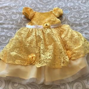 princess belle dress 2t excellent used condition
